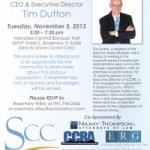 Bradenton Patch: Suncoast Community Capital Invites Community to Meet New CEO & Executive Director Tim Dutton Bradenton Patch: Suncoast Community Capital Invites Community to Meet New CEO & Executive Director Tim Dutton